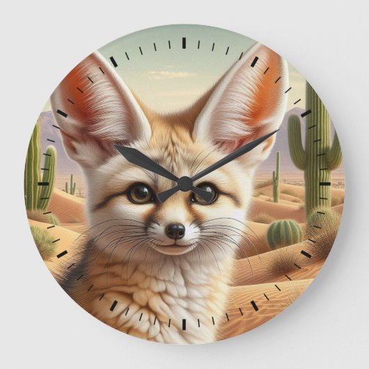 Grande Horloge Ronde Fennec Fox (Recto)
