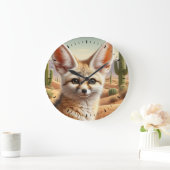 Grande Horloge Ronde Fennec Fox (Maison)