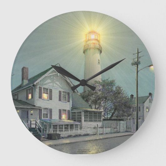 Grande Horloge Ronde "Fenwick Island Lighthouse" Clock (Recto)