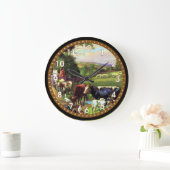 Grande Horloge Ronde Ferme vintage (Maison)