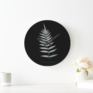 Grande Horloge Ronde Ferne - Polypodyum Fraxinifolium - Effet de rayons