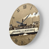 Grande Horloge Ronde Ferry Sepia Steamboat (Angle)