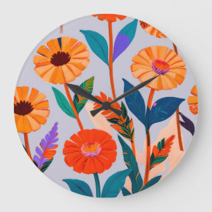 Grande Horloge Ronde Fête de Marigold
