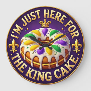 Grande Horloge Ronde Fête du gâteau du roi de Mardi Gras