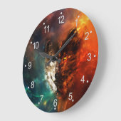 Grande Horloge Ronde Feu de loup et glace (Angle)