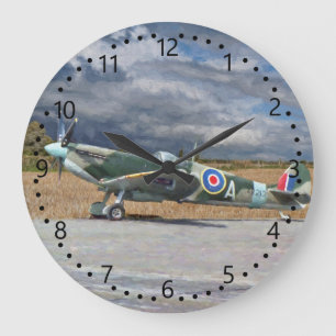 Grande Horloge Ronde Feu d'épis sous les nuages de tempête
