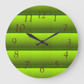 Grande Horloge Ronde Feuillage vert (Recto)