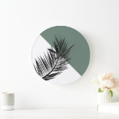 Grande Horloge Ronde Feuille de palme (Maison)