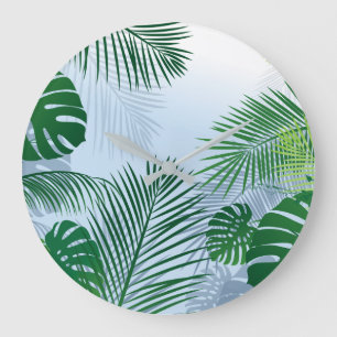 GRANDE HORLOGE RONDE FEUILLES 3