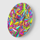 Grande Horloge Ronde Feuilles par le konyukhov d'ilya (c) (Angle)