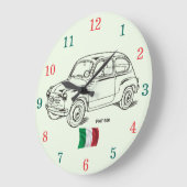 Grande Horloge Ronde Fiat 600 Wall Clock (Angle)