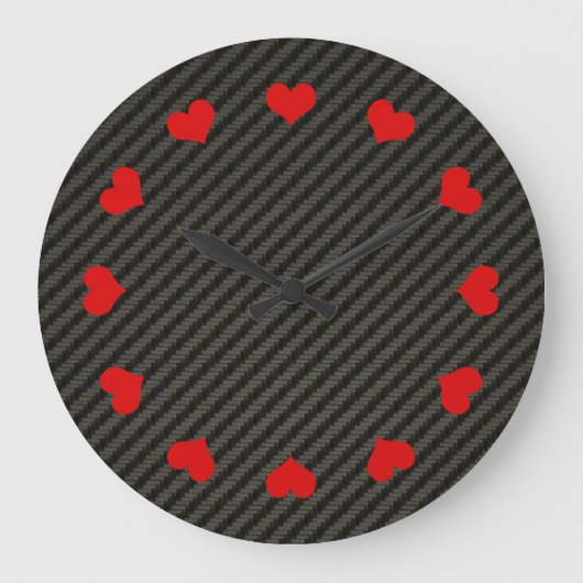 Grande Horloge Ronde Fibre de carbone (Recto)