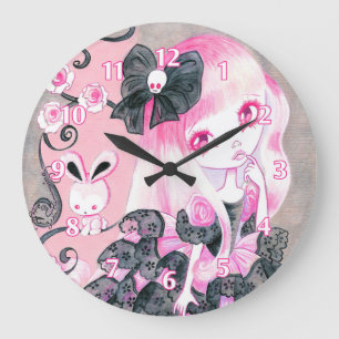 Grande Horloge Ronde Fille Emo : Jennifer