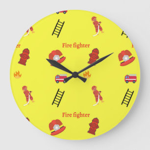 Grande Horloge Ronde Fire fighter job pattern on yellow