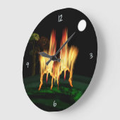 Grande Horloge Ronde Fire Fly Large Clock (Angle)