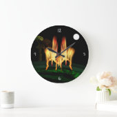 Grande Horloge Ronde Fire Fly Large Clock (Maison)