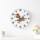 Grande Horloge Ronde Firefighter Turkey with Hose (Maison)
