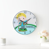 Grande Horloge Ronde Fishing Wall Clock (Maison)