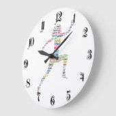 Grande Horloge Ronde Fitness girl (Angle)