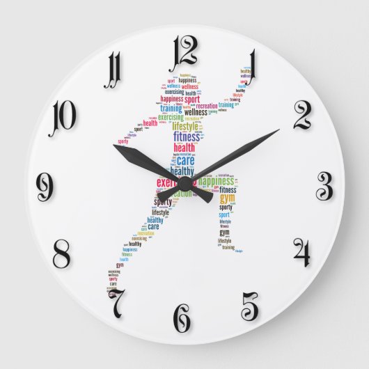 Grande Horloge Ronde Fitness girl (Recto)