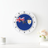 Grande Horloge Ronde flag de Anguillian (Maison)
