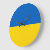 Grande Horloge Ronde Flag of Ukraine Clock (Angle)