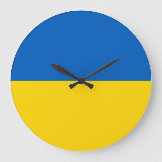 Grande Horloge Ronde Flag of Ukraine Clock (Recto)