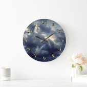 Grande Horloge Ronde Flambeaux pendant l'orage (Maison)