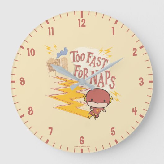 Grande Horloge Ronde Flash Chibi| Trop Rapide Pour Les Naps (Recto)