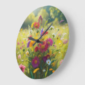 Grande Horloge Ronde fleur (Angle)