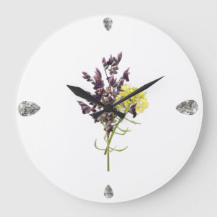 Grande Horloge Ronde Fleur