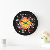 Grande Horloge Ronde Fleur (Maison)
