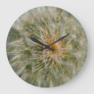 Grande Horloge Ronde Fleur Dandelion