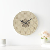 Grande Horloge Ronde Fleur De Lis (Maison)