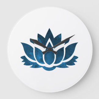 Grande Horloge Ronde Fleur de Lotus