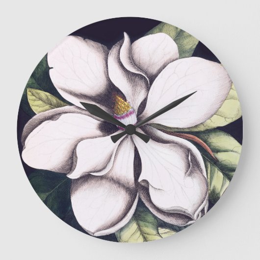 Grande Horloge Ronde Fleur de Magnolia (Recto)
