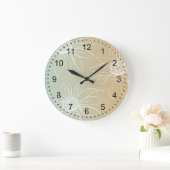 Grande Horloge Ronde Fleur de marguerites blanches (Maison)