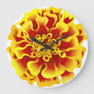 Grande Horloge Ronde Fleur de Tagète