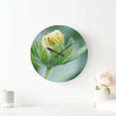 Grande Horloge Ronde Fleur D'Ouverture De La Fleur De Cône (Maison)