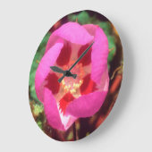 Grande Horloge Ronde Fleur sauvage Desert Five Spot (Angle)