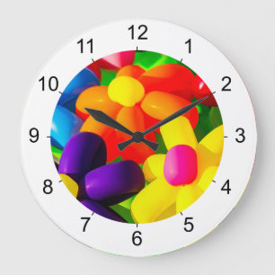 Grande Horloge Ronde Fleurs de ballons de jouets