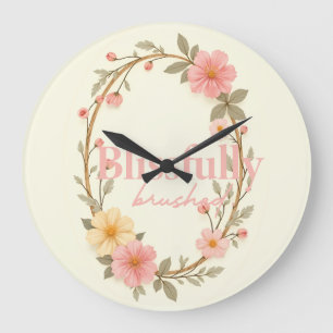 Grande Horloge Ronde Fleurs de mellow
