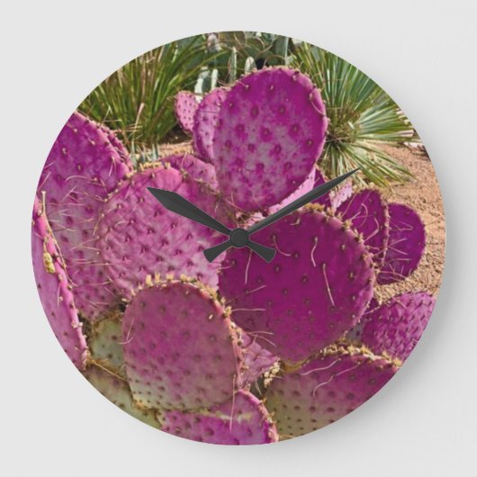 Grande Horloge Ronde Fleurs du désert (Recto)