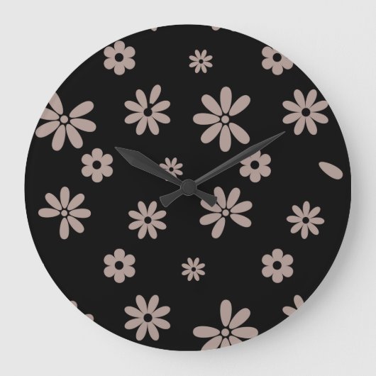 Grande Horloge Ronde Fleurs et pétales 14 (Recto)
