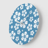 Grande Horloge Ronde Fleurs Motif 5 (Angle)