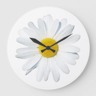 Grande Horloge Ronde Fleurs Taille unique