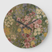 Grande Horloge Ronde Floraison Éternelle de Printemps (Recto)