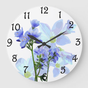 Grande Horloge Ronde Floral