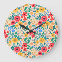 Floral vintage, Petites Fleurs Colorées.