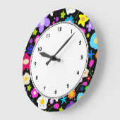 Grande Horloge Ronde Floral wall clock (Angle)